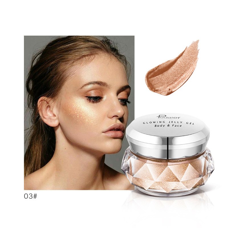 Face Highlighter Jelly Gel Mermaid Eyeshadow Glow Body Glitter Festival Makeup Iluminador Gold Liquid Highlighter Bronzer Face Highlighter Jelly Gel Mermaid Eyeshadow Glow Body Glitter Festival Makeup Iluminador Gold Liquid Highlighter Bronzer